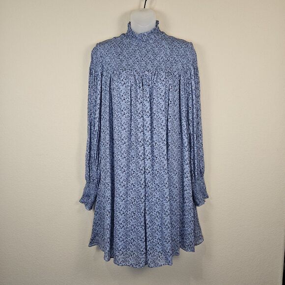 & Other Stories Smocked Long Sleeve Floral Joanne Dress Size 8 - UK 14 Cottage M - Picture 1 of 15